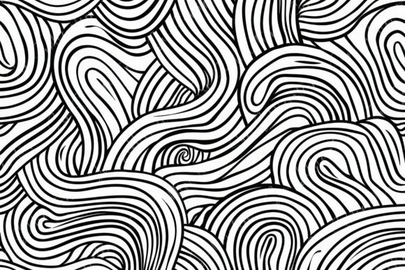 Abstract Black and White Swirls: Elevating Your Design Projects with Timeless Flow
