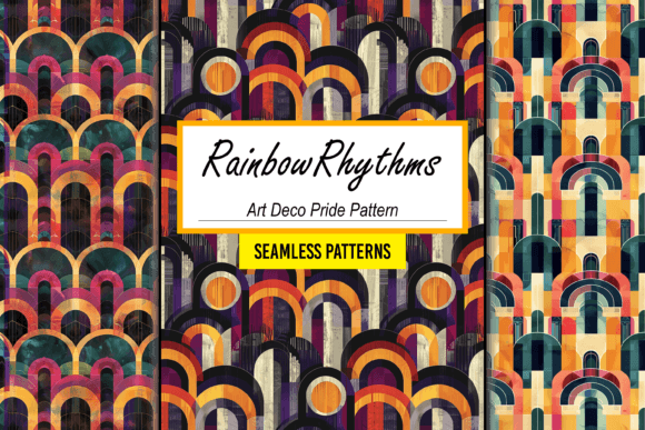 Art Deco Pride LGBTQ Seamless Pattern: A Fusion of Elegance and Inclusivity