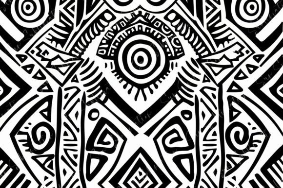 Black and White Tribal Art: Bold Designs for Modern Creators