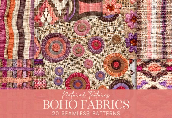 Boho Natural Sisal Burlap Rug Textures