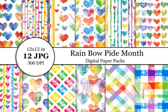 Rainbow Pride Month Digital Paper: A Creative Tool for Celebrating Diversity