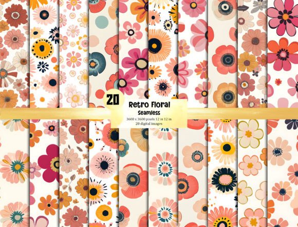 Seamless Retro Floral Pattern: Elevating Design with Timeless Aesthetics