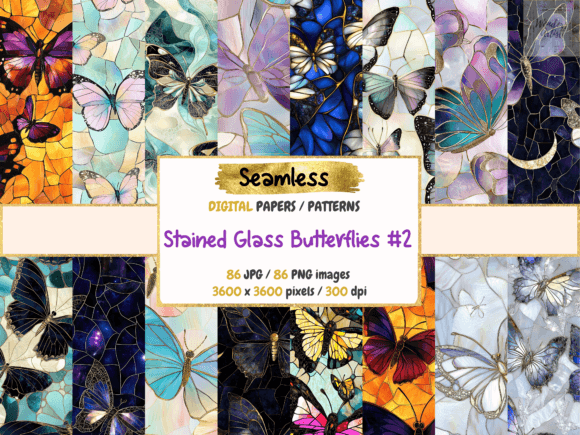 Stained Glass Butterflies 2 Papers: A Practical Review for Digital Creators