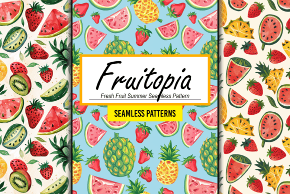 Transform Your Projects with Fresh Fruit Summer Seamless Pattern Art