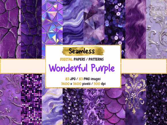 Wonderful Purple Seamless Digital Papers: A Comprehensive Evaluation